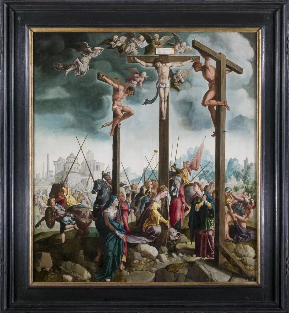 Trittico con Crocifissione a più figure - Museum Catharijneconvent, centrale